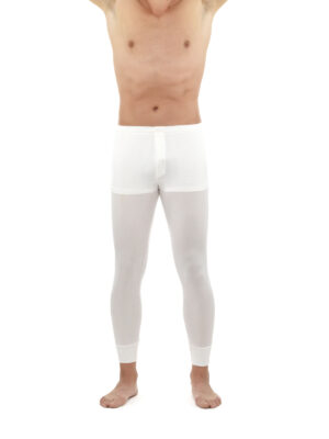 Närbild DermaSilk långkalsong för herr