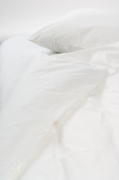 Närbild kvalsterskydd täcke Medeca Bomull